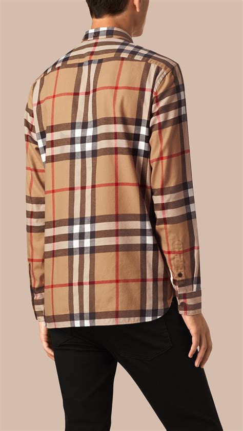 burberry flannel shirt men's.